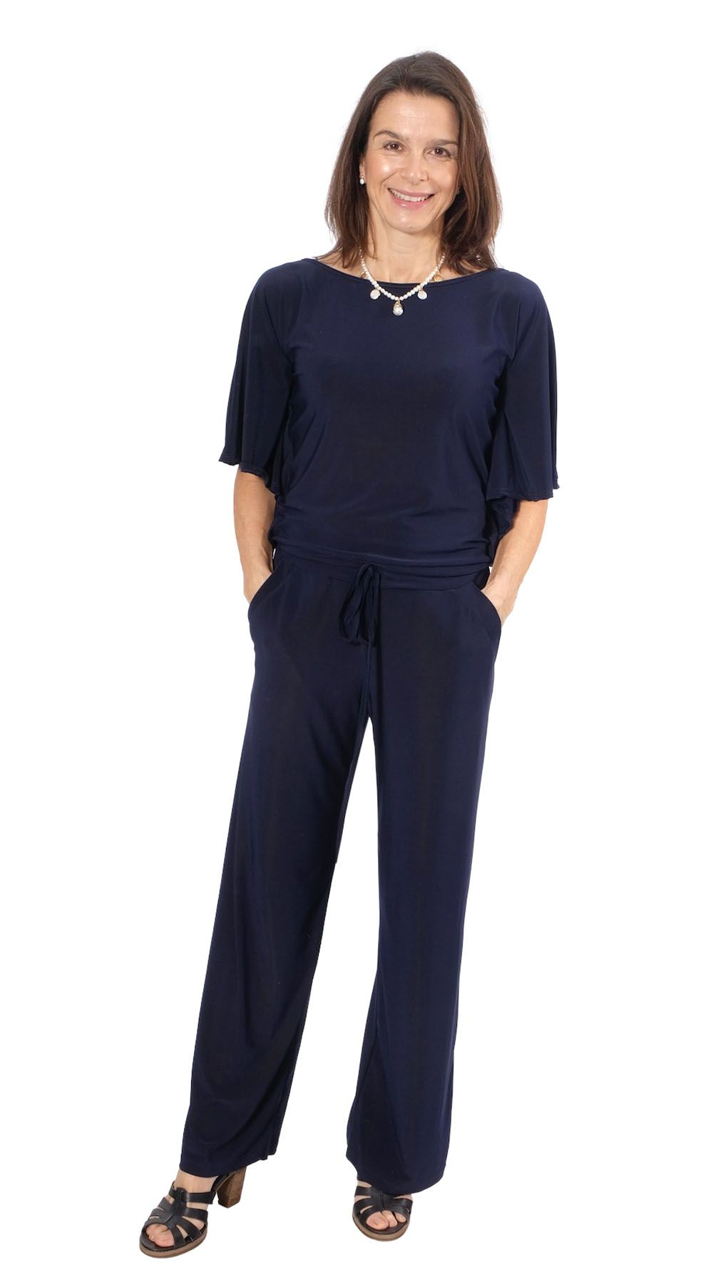 Mischgewebe, Slinky Jersey – extra leicht, unifarben Petrol – Bild 5