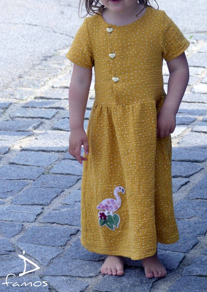 Gauze, Musselin – Double Gauze Rost mit weißen Punkten – Bild 5