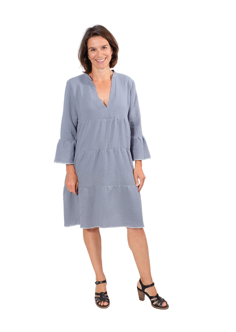 Bio Gauze, Musselin – Schwarz- unifarben – Bild 6