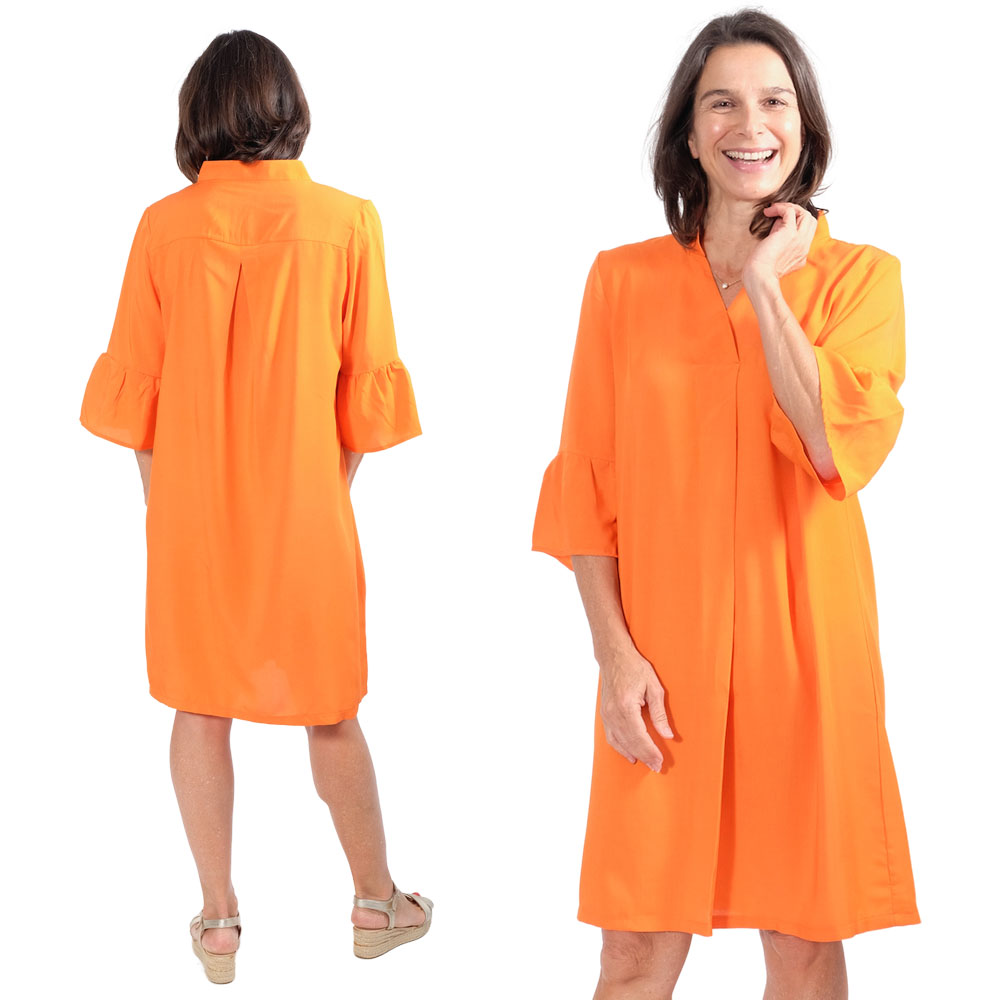 PAPIERSCHNITTMUSTER, Kleid mit Stegkragen “JAINA”, Gr. 158 – Damengr. 46 – Bild 4