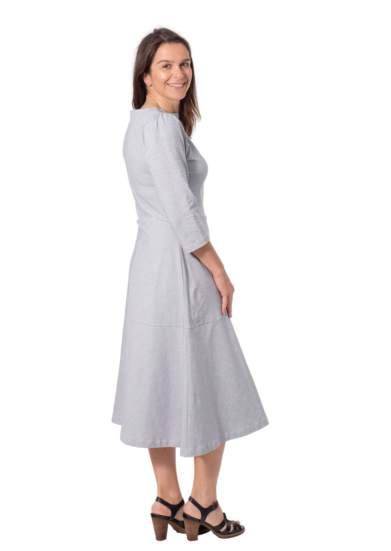 Jersey, Serie Maritim, feine Streifen Schwarz / Weiß – Bild 4