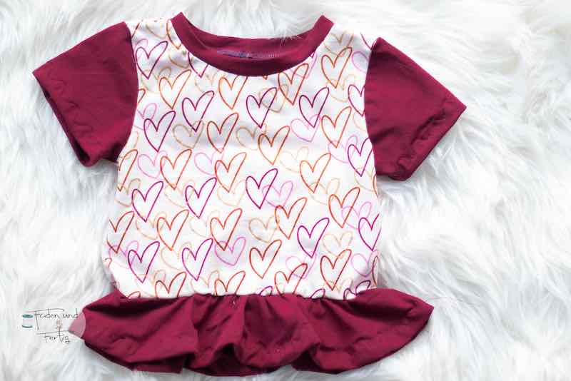 French Terry Stoff – Sommersweat, Bordeaux – Bild 4