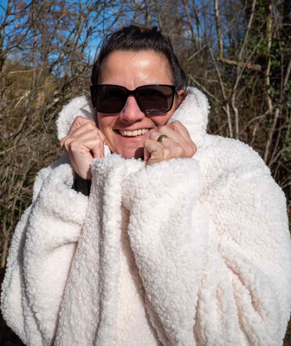 Teddystoff, Leo Print, weich und kuschelig – Braun / Schwarz – Bild 9