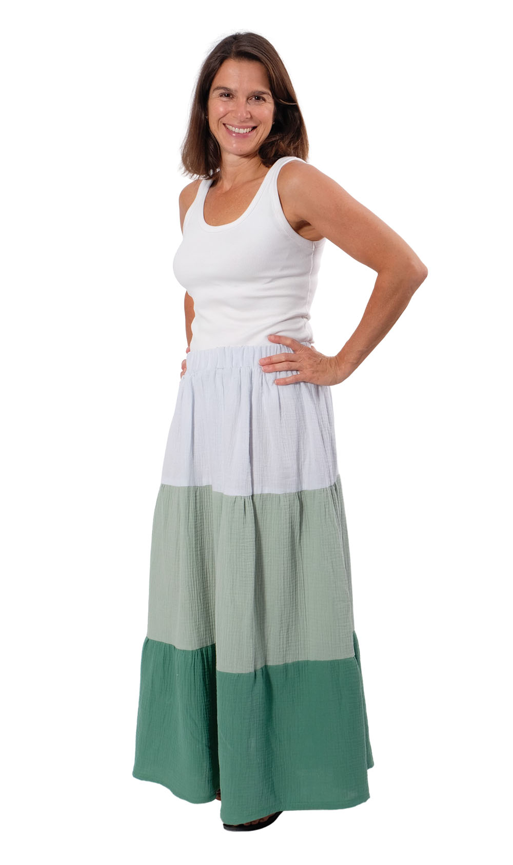 Gauze, Musselin Stoff – unifarben Royalblau – Bild 6