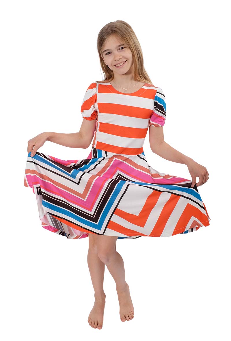 Viskosejersey, Butterfly, grafische Musterung Rot / Lila / Orange – Bild 8