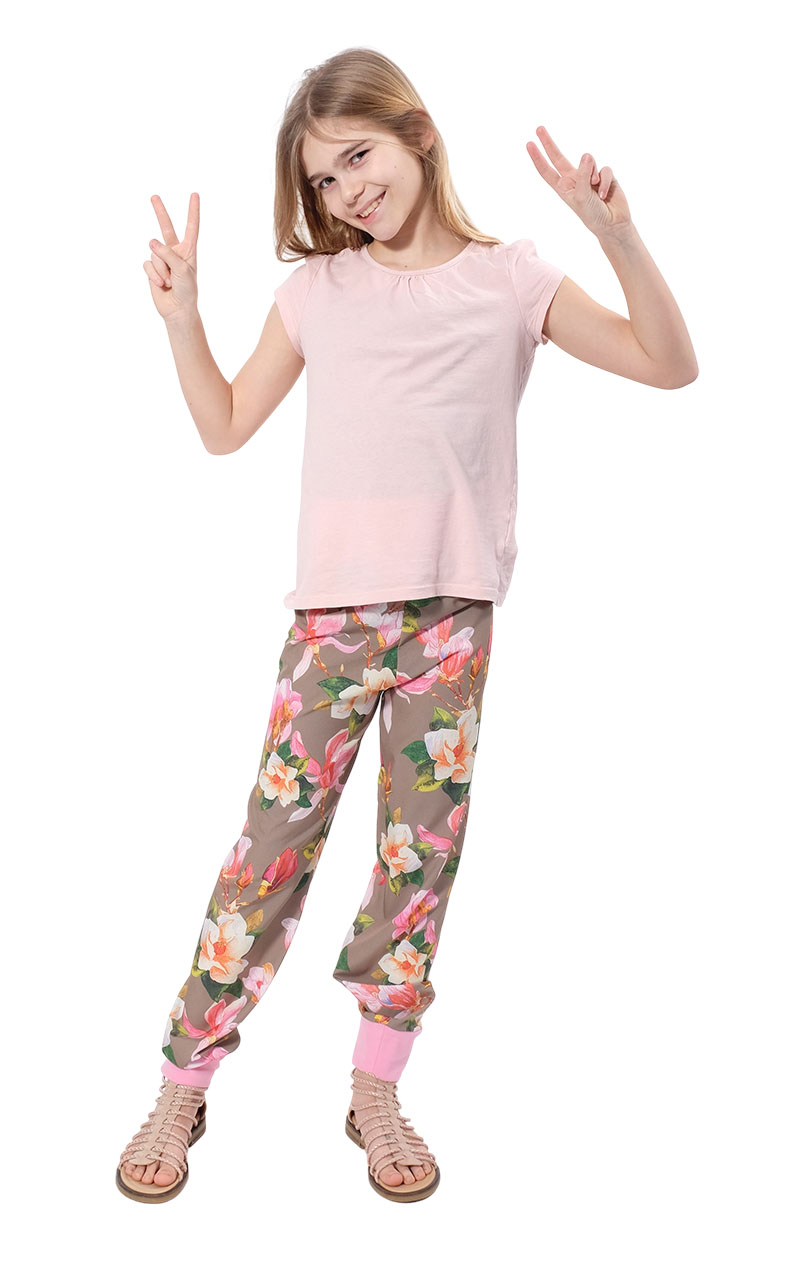 Fließender Polyester Satin – Musterung Blumen – Bild 4