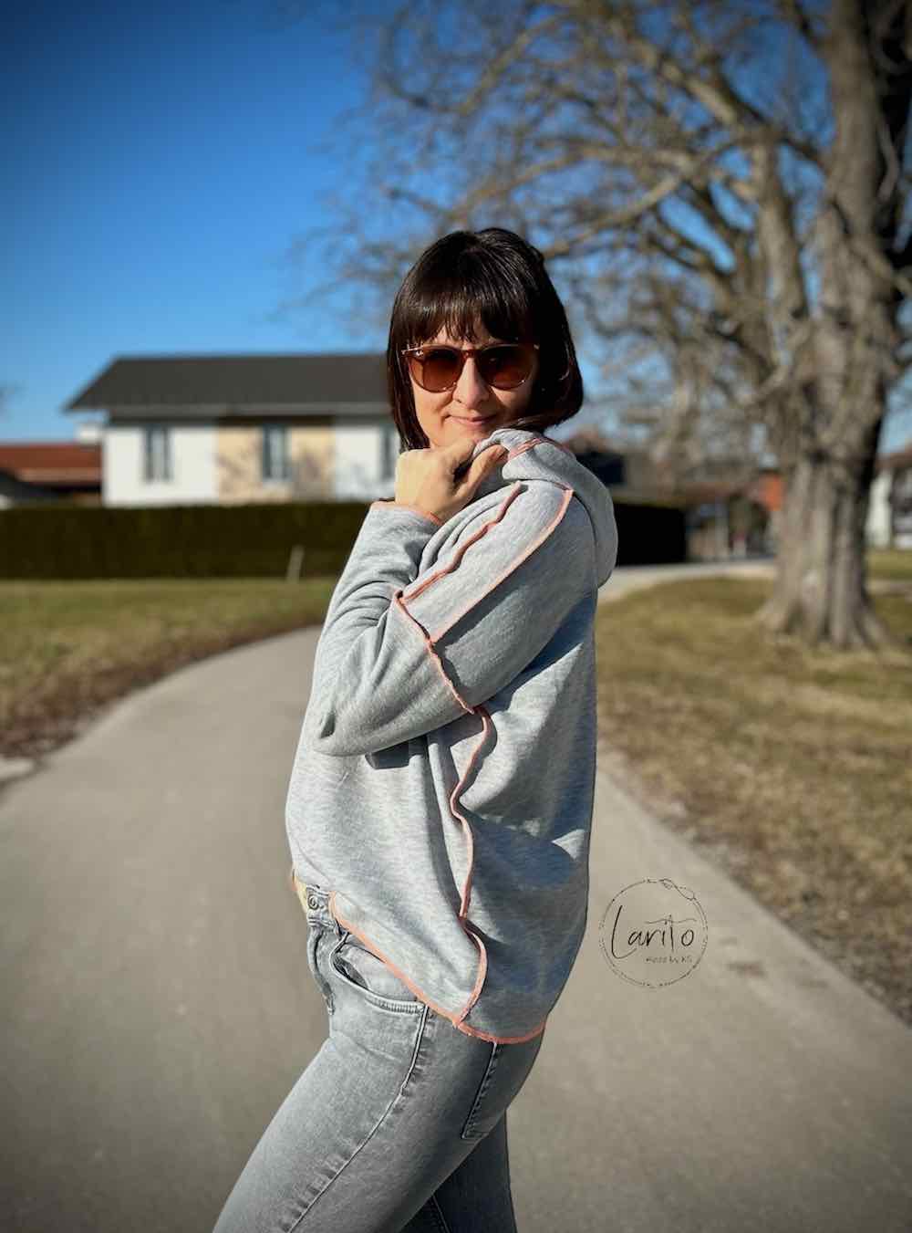 Kapuzenshirt “ANIELA”, Gr. 158 – Damengr. 46 – Bild 4