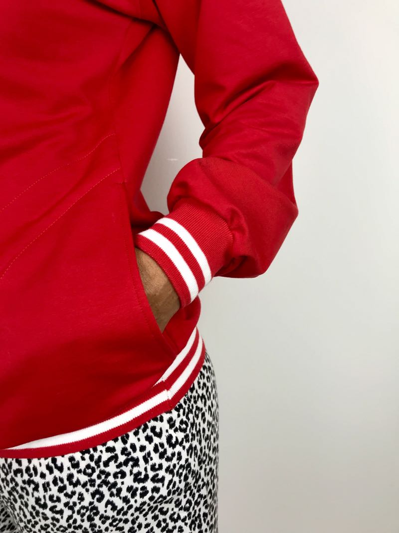 French Terry Stoff – Sommersweat, Rot – Bild 6