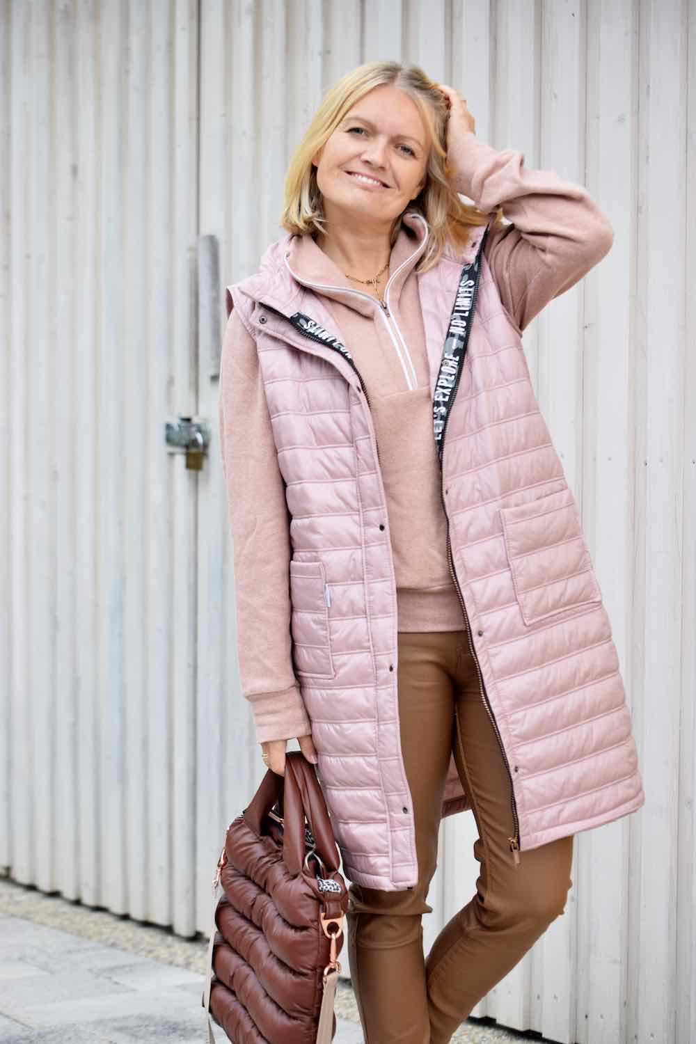 Stepper – Steppstoff, Mantelstoff, Rosa unifarben – Bild 4