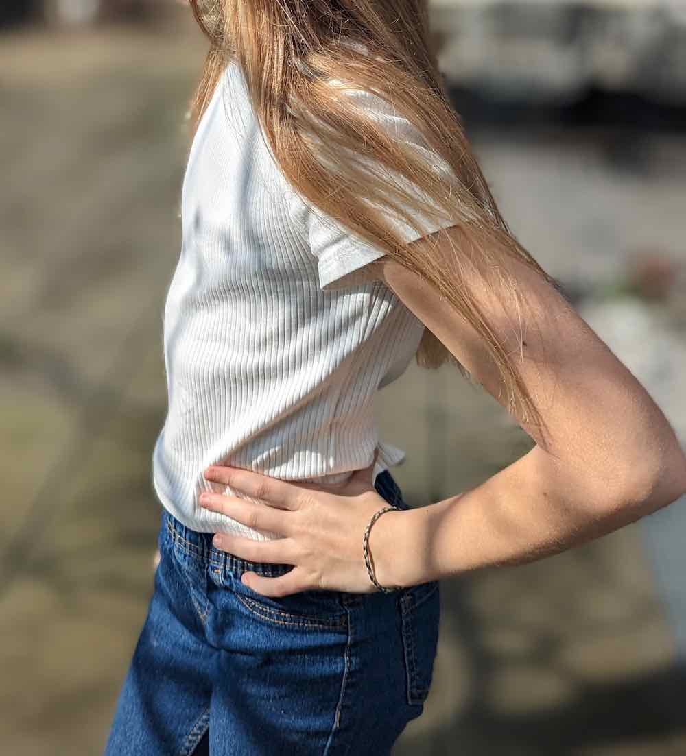 Jersey, weicher Rippenjersey Schwarz – Bild 8