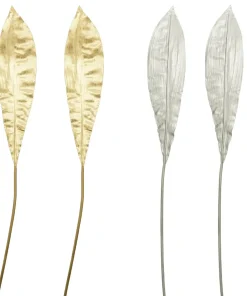Schöne Deko Blätter am Stab in verschiedenen Farben 2er Set 96 cm
