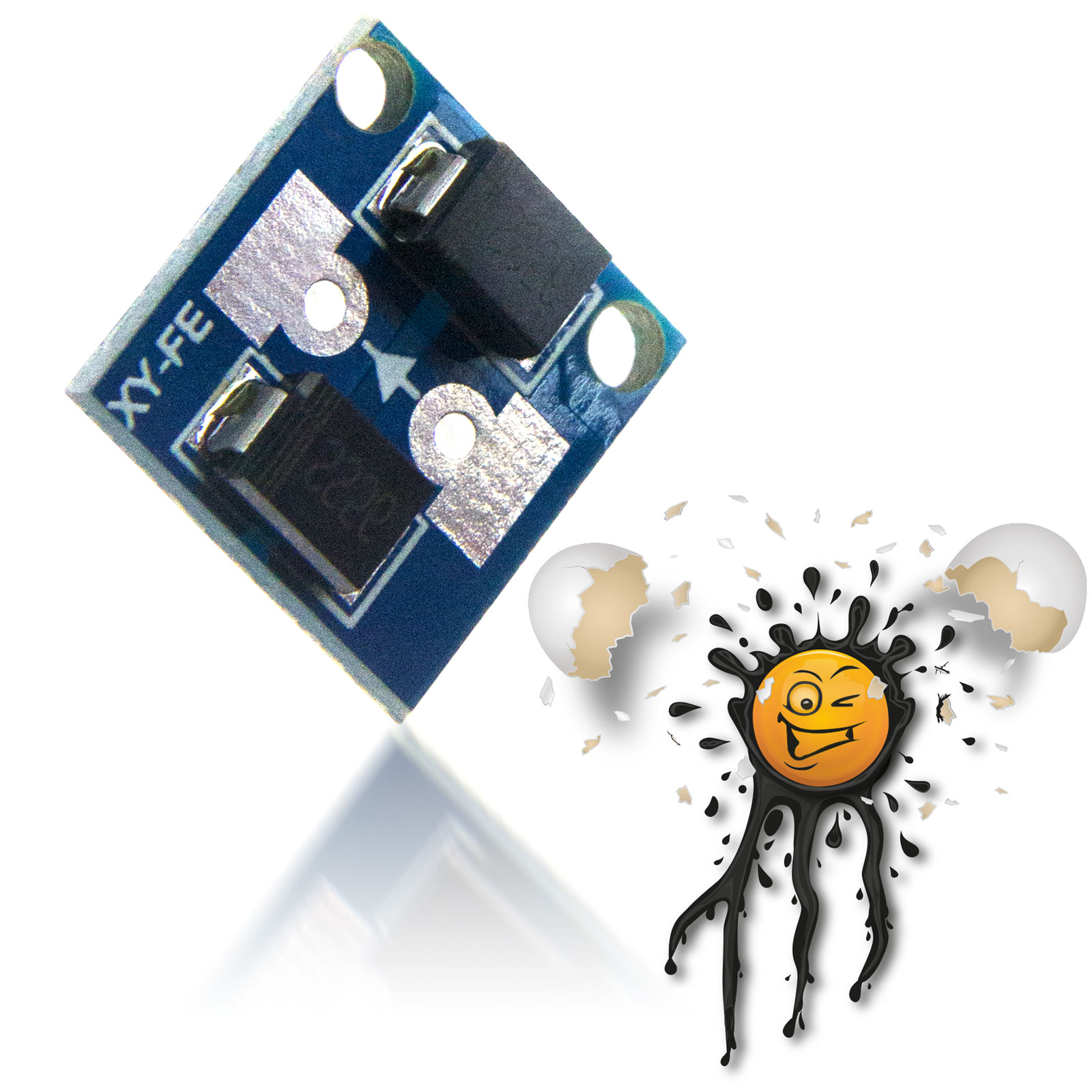 Arduino XY-FE Schottky Anti- Reverse Rückfallspannung dual SS56 Set – Bild 3