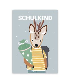 Nellie&Finn – Postkarte Schulkind „LEO“