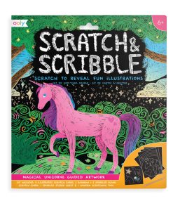 OOLY – Kratzbilder, Scratch & Scribble „Magical Unicorn“ Artist Set