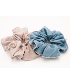 Grech & Co. – Scrunchies 2er Set, „Laguna+Bog“