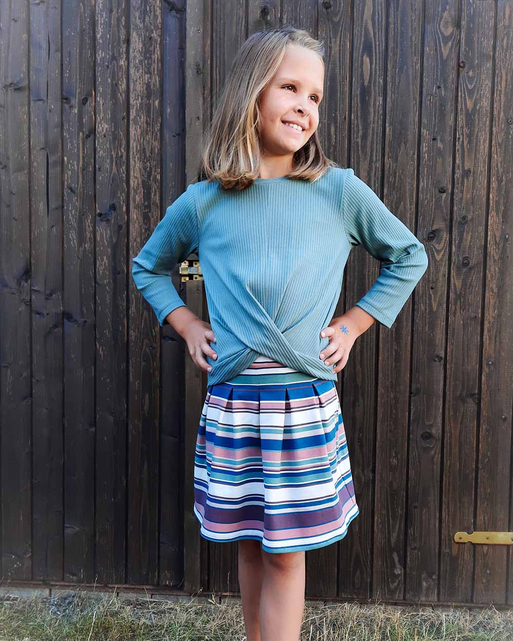 Jersey, weicher Rippenjersey Ecru – Bild 8