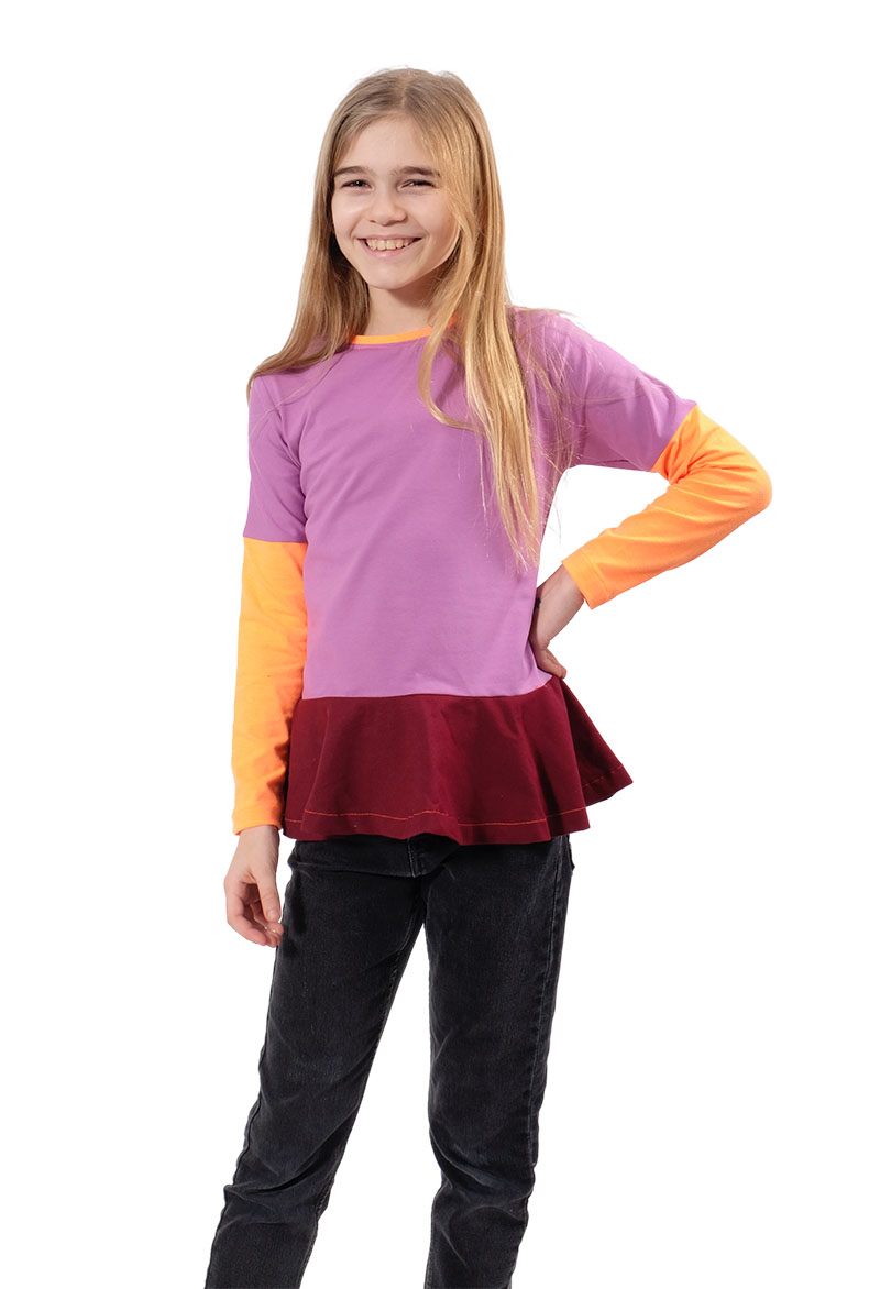 French Terry Stoff – Sommersweat, Bordeaux – Bild 3