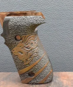 Sig-Sauer, P 228, Motiv Löwe, Nußbaum, Neuware zum Sonderpreis!