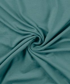 Mischgewebe, Slinky Jersey – extra leicht, unifarben Petrol
