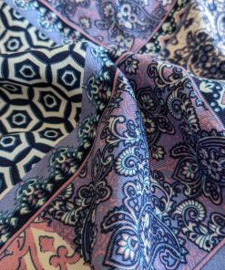 Viskosestoff – Serie Rosa Lila, Patchwork Optik