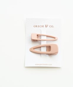 Grech & Co. – Haarspangen Matte 2er Set, „Shell“