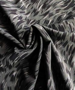 Hochelastischer Sportjersey – Pinselstriche Grau