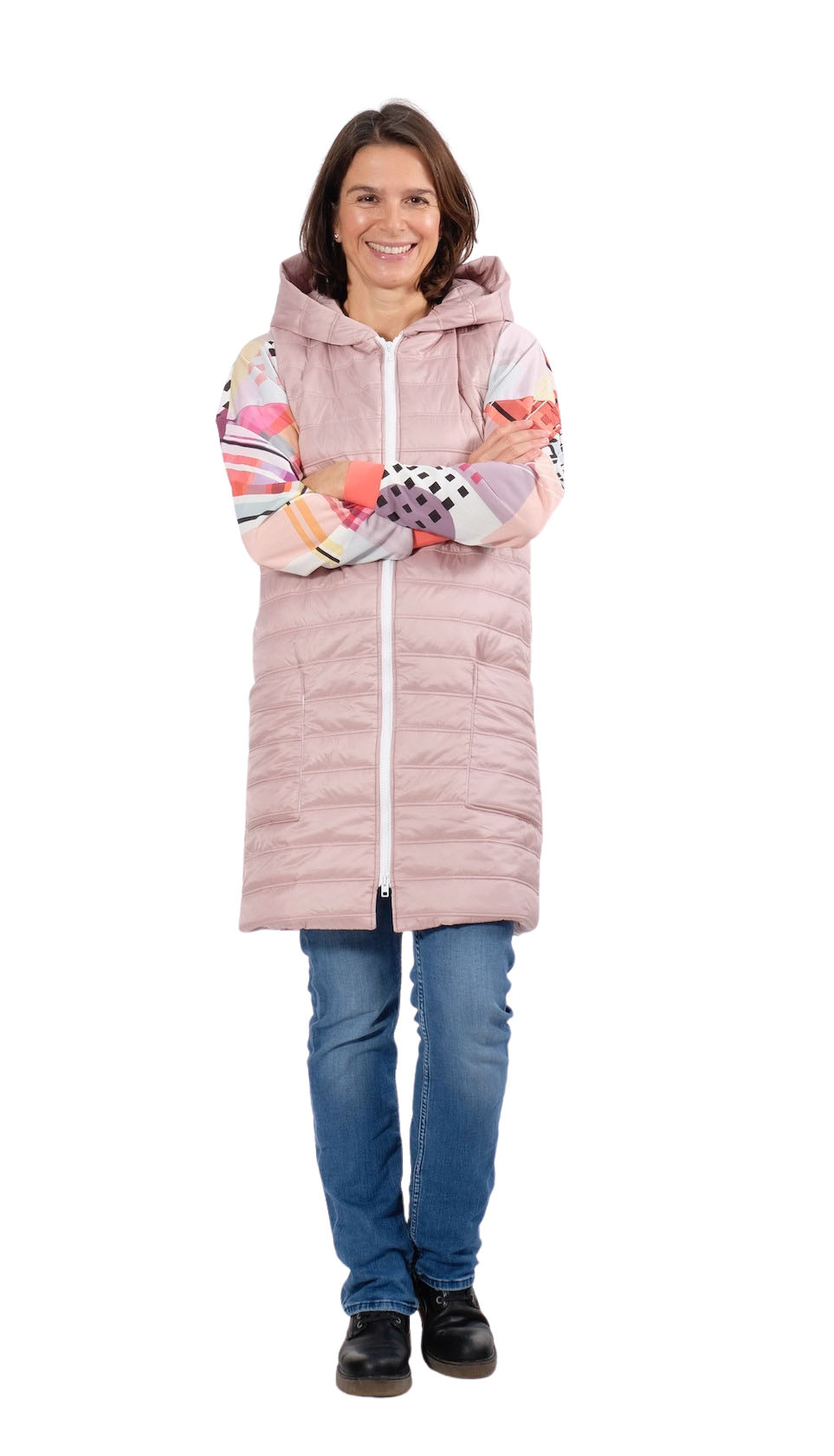 Stepper – Steppstoff, Mantelstoff, Rosa unifarben – Bild 9