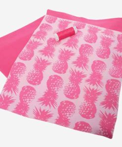 Jersey, Ananas Pink, Stoffpaket 1 x 100 cm / 1 x 75 cm / 1 x 50 cm – 225 cm Stoff