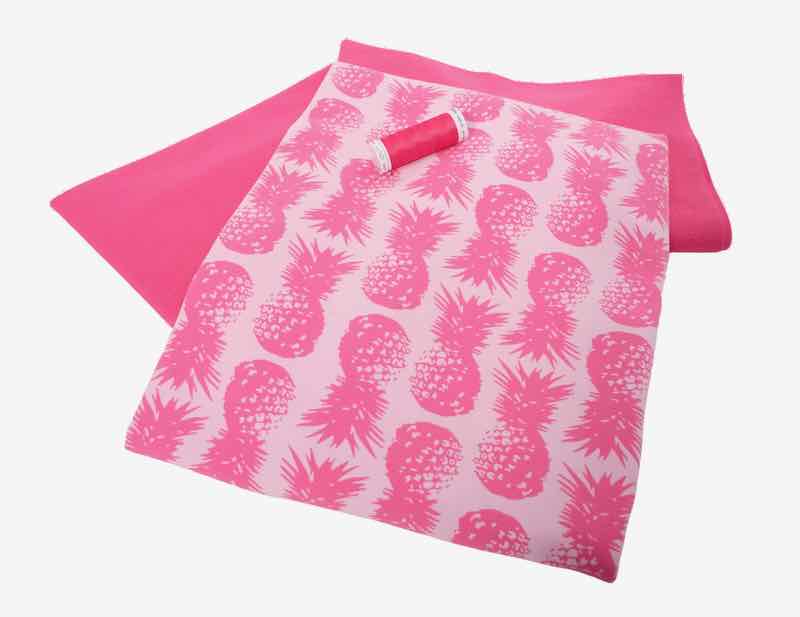 Jersey, Ananas Pink, Stoffpaket 1 x 100 cm / 1 x 75 cm / 1 x 50 cm – 225 cm Stoff – Bild 3