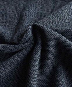 Mischgewebe, Blau – Schwarze Musterung