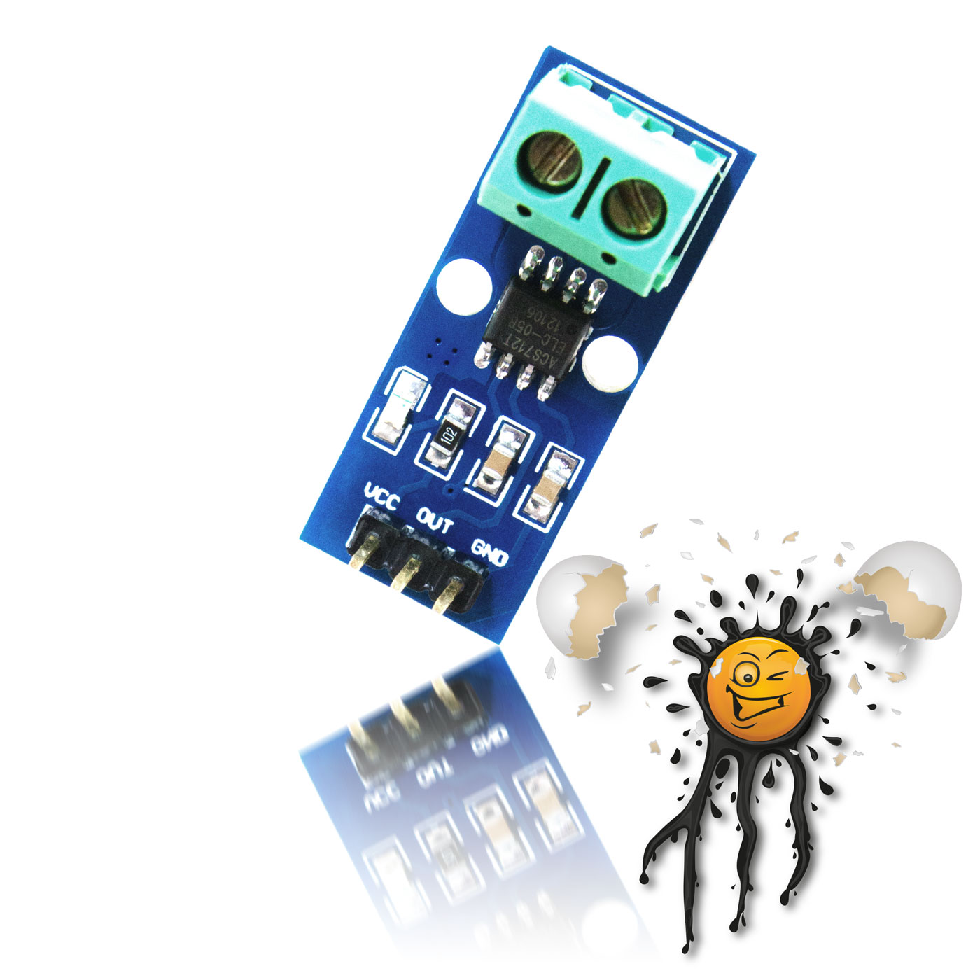 20A 1V ADC Strom Current Sensor ACS712 – Bild 3