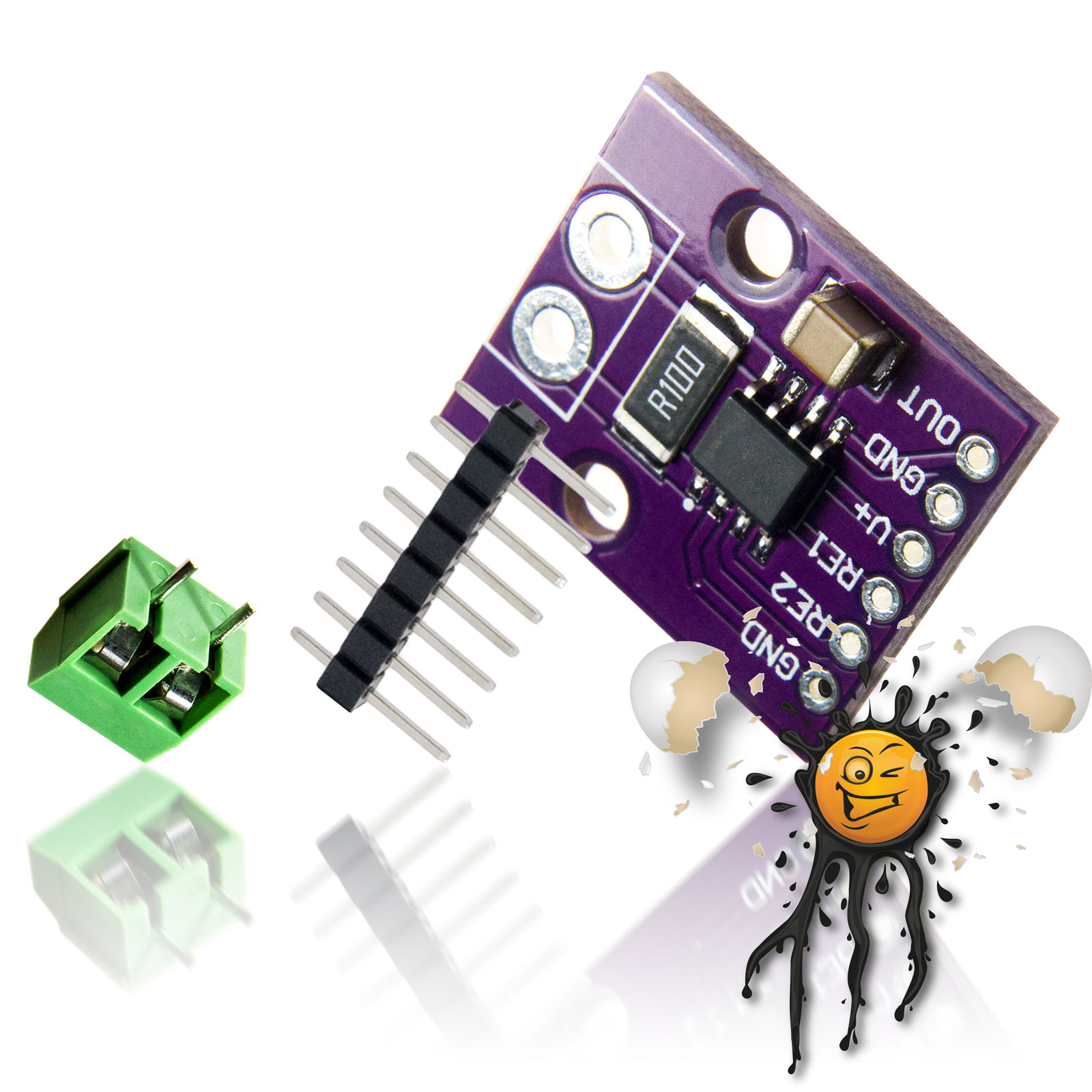INA282 Strom Current Leistungs Power 2,7V-18V ADC Sensor Modul