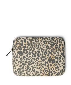 Studio Noos – Laptop-Tasche „WHITE COTTON LEOPARD“, 13 Zoll, Leo