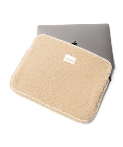 Studio Noos – Teddy Laptop-Tasche, 15 Zoll, ecru