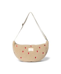 Studio Noos – Bauchtasche „TEDDY HEARTS“, beige LIMITED EDITION