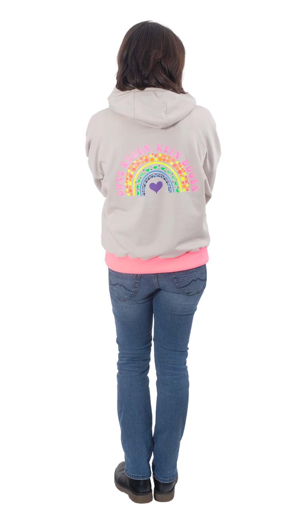 French Terry, helles Sand – Sweatshirtstoff brushed – Bild 7