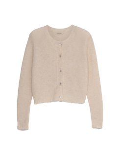 The New Society – Cardigan „IVY“, white, Alpaca Merino Mix