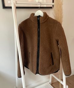 Alwero – Teddy Jacke Women, „Leo“, Brown, Biowolle