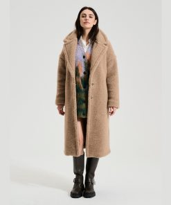 Alwero – Mantel „TEDDY MAX“ Adult,  TAN, Biowolle Ultra Light