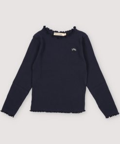 The New Society – Longsleeve „Singapore“, Biobaumwolle, midnight navy