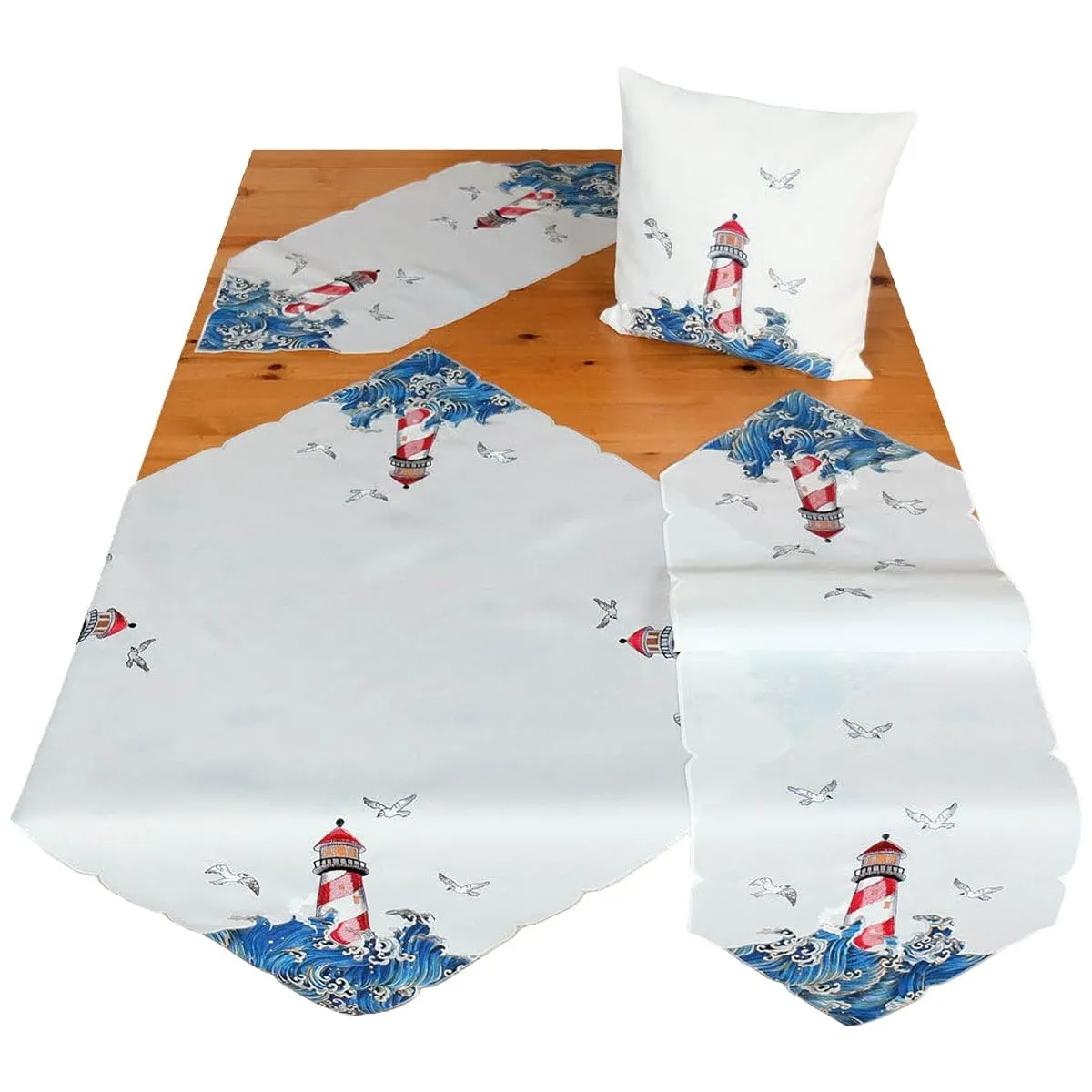 Tischdecken Ganzjahr Stick Applikation – Bild 4