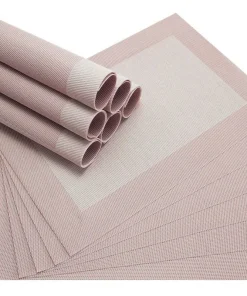 Tischset Platzset BORDA Platzmatten 12 Stk creme-weiß gewebt 46×33 cm