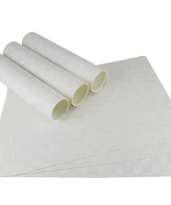 Tischset Platzset MODERN Platzmatten 6er Set weiß geflochten Kunstst. 45×30 cm
