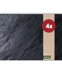 Tischset Platzset MOTIV Schieferoptik 4 Stk 43×28 cm abwaschbar