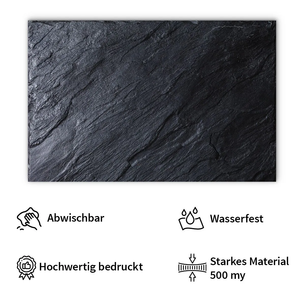 Tischset Platzset MOTIV Schieferoptik 4 Stk 43×28 cm abwaschbar – Bild 5