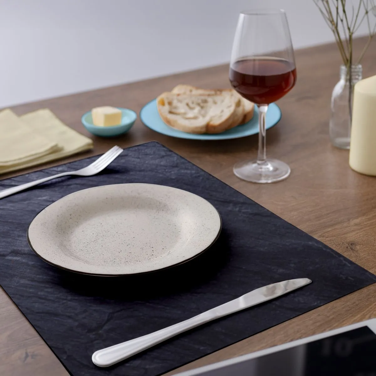 Tischset Platzset MOTIV Schieferoptik 4 Stk 43×28 cm abwaschbar – Bild 8