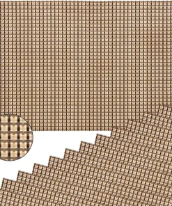 Tischsets Platzsets ELEGANCE altgold gewebt 12 Stk. abwaschbar 45×30 cm Kunststoff