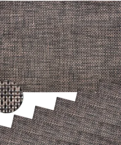 Tischsets Platzsets ELEGANCE bronzefarben gewebt 6 Stk. abwaschbar 45×30 cm Kunststoff