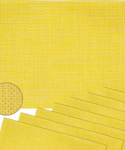 Tischsets Platzsets ELEGANCE gelb gewebt 8 Stk. abwaschbar 45×30 cm Kunststoff