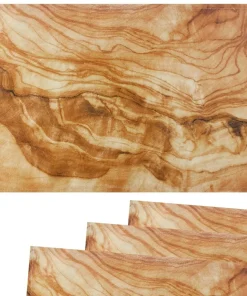 Tischsets Platzsets Textil CLOTH Olivenholz Holz Holzmaserung Natur 4er 45×30 cm